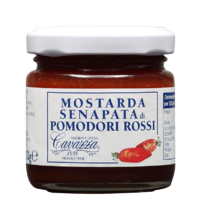 Mostarda senapata di pomodori rossi